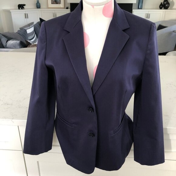 MaxMara Designer Classic 2 Button Cotton Blend 3/4 Slv Jacket Purple Sz 8 NWOT - Picture 13 of 13